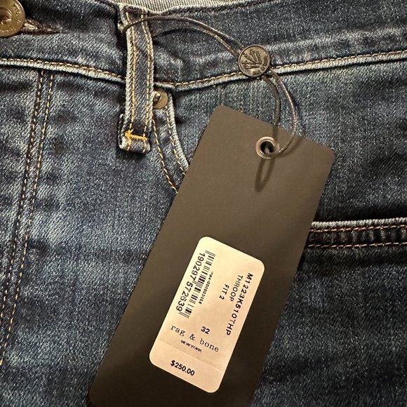 Rag & Bone Mens denim jeans - Fit 2 Throop size 32 | NEW - Picture 3 of 4
